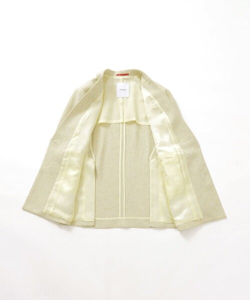 LOVELESS（ラブレス）の「【セットアップ対応】サマーツィードジャケット（テーラードジャケット・レディース・ライトイエロー・34/36）」の3枚目の写真