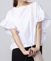 Howdy Marie ハウディーマリー 袖フリルTシャツ