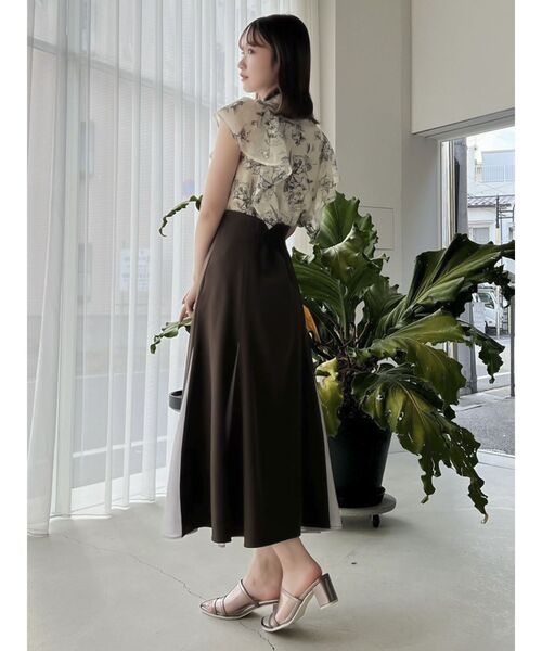 dazzlin(ダズリン)の「セミマーメイドスカート(スカート・レディース・アイボリー/ブラウン/ベージュ・SMALL/MEDIUM)」の8枚目の写真