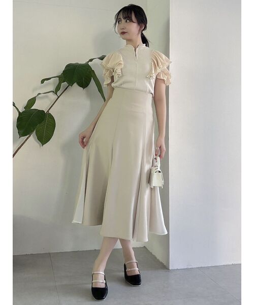 dazzlin(ダズリン)の「セミマーメイドスカート(スカート・レディース・アイボリー/ブラウン/ベージュ・SMALL/MEDIUM)」の19枚目の写真
