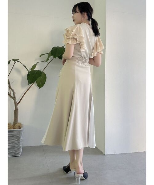 dazzlin(ダズリン)の「セミマーメイドスカート(スカート・レディース・アイボリー/ブラウン/ベージュ・SMALL/MEDIUM)」の21枚目の写真