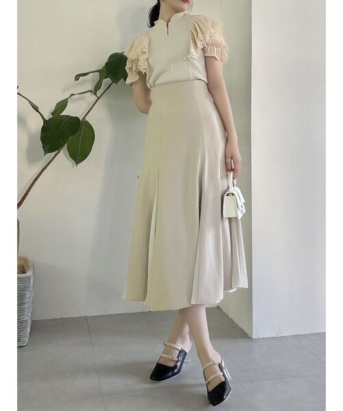 dazzlin(ダズリン)の「セミマーメイドスカート(スカート・レディース・アイボリー/ブラウン/ベージュ・SMALL/MEDIUM)」の22枚目の写真