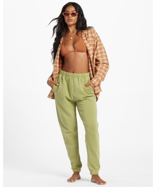 BILLABONG レディース BEST TIME 長袖シャツ 【2024年春夏モデル】/ビラボンチェック半袖シャツ