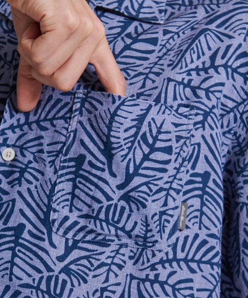 Eddie Bauer(エディーバウアー)の「リネン混 半袖 キャンプシャツ(シャツ/ブラウス・メンズ・マルーン/サックスブルー/ウィート/ホワイト/インディゴブルー・L/M/XL/S/XXL)」の13枚目の写真