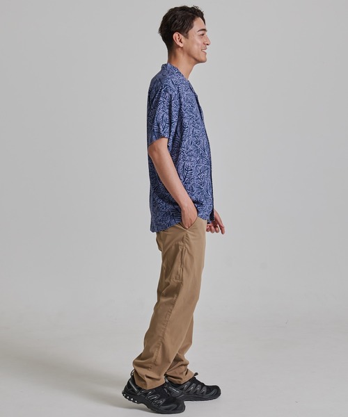 Eddie Bauer(エディーバウアー)の「リネン混 半袖 キャンプシャツ(シャツ/ブラウス・メンズ・マルーン/サックスブルー/ウィート/ホワイト/インディゴブルー・L/M/XL/S/XXL)」の8枚目の写真