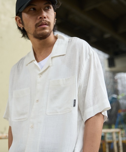 Eddie Bauer(エディーバウアー)の「リネン混 半袖 キャンプシャツ(シャツ/ブラウス・メンズ・マルーン/サックスブルー/ウィート/ホワイト/インディゴブルー・L/M/XL/S/XXL)」の21枚目の写真