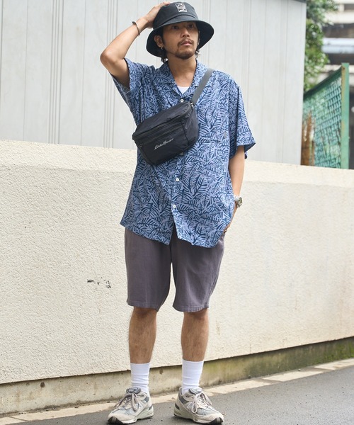 Eddie Bauer(エディーバウアー)の「リネン混 半袖 キャンプシャツ(シャツ/ブラウス・メンズ・マルーン/サックスブルー/ウィート/ホワイト/インディゴブルー・L/M/XL/S/XXL)」の9枚目の写真