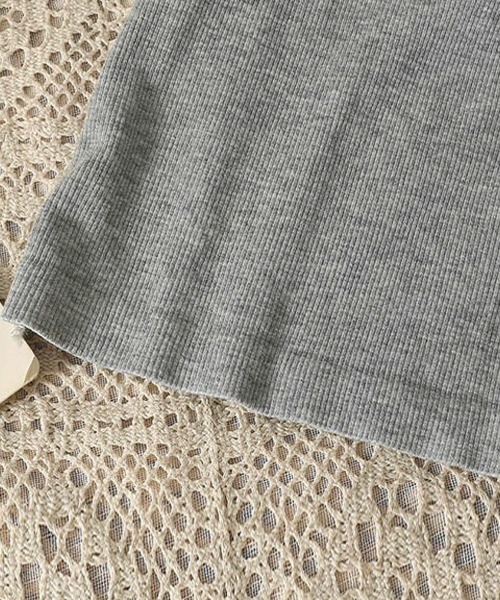 Miniministore（ミニミニストア）の「カップ付きキャミソールレーストリムキャミ（キャミソール・レディース・ブラウン/ホワイト/ベージュ/グレー/ブラック・FREE）」の20枚目の写真