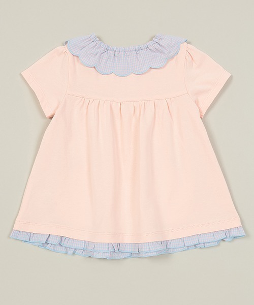 baby cheer（ベイビーチアー）の「いちごポケットTシャツ（Tシャツ/カットソー・キッズ・オフホワイト/ライトピンク/サックスブルー・90cm/80ｃｍ/100cm/120cm/110cm）」の5枚目の写真