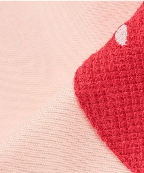 baby cheer（ベイビーチアー）の「いちごポケットTシャツ（Tシャツ/カットソー・キッズ・オフホワイト/ライトピンク/サックスブルー・90cm/80ｃｍ/100cm/120cm/110cm）」の10枚目の写真