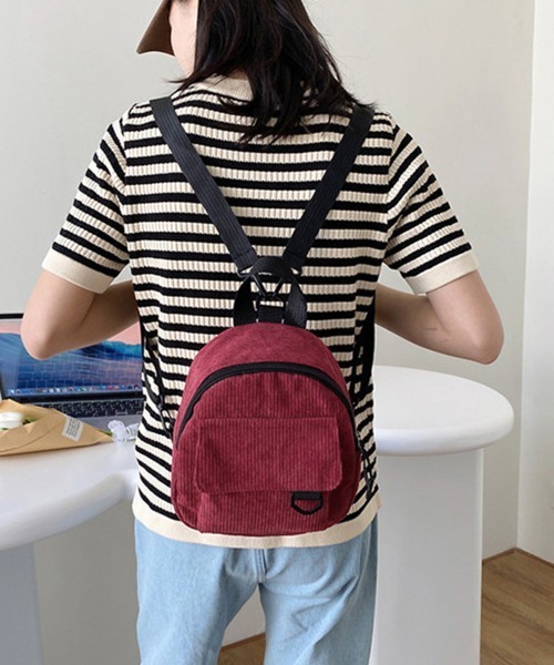 セール】コーデュロイ リュックバッグ 軽量（バックパック