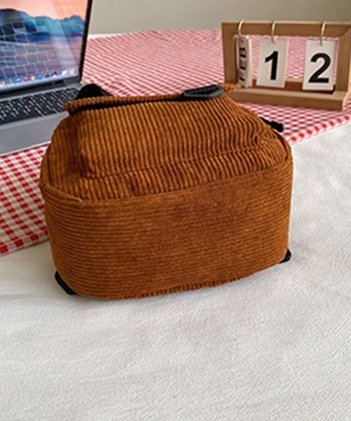 Miniministore(ミニミニストア)の「コーデュロイ リュックバッグ 軽量(バックパック/リュック・レディース・グリーン/ブラック/ワインレッド/キャメル・FREE)」の21枚目の写真