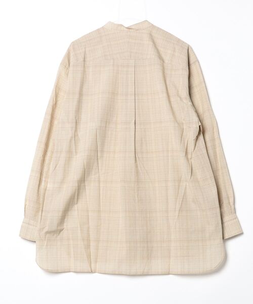 URU(ウル)の「URU/ウル/STAND COLLAR L/S SHIRTS(シャツ/ブラウス・メンズ・ベージュ/ネイビー/その他18・2)」の4枚目の写真