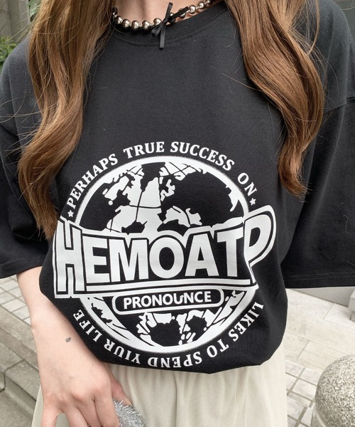 SHEPP（シープ）の「サークルロゴモチーフ ビッグTシャツ（Tシャツ/カットソー・メンズ・ホワイト/ブラック/グレー・S/M/L）」の20枚目の写真