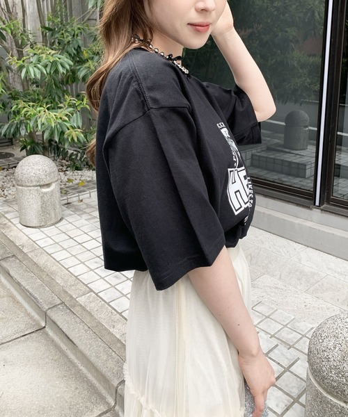 SHEPP（シープ）の「サークルロゴモチーフ ビッグTシャツ（Tシャツ/カットソー・メンズ・ホワイト/ブラック/グレー・S/M/L）」の22枚目の写真