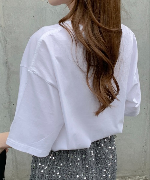 SHEPP（シープ）の「サークルロゴモチーフ ビッグTシャツ（Tシャツ/カットソー・メンズ・ホワイト/ブラック/グレー・S/M/L）」の12枚目の写真