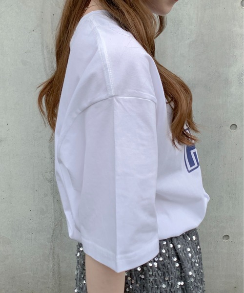SHEPP（シープ）の「サークルロゴモチーフ ビッグTシャツ（Tシャツ/カットソー・メンズ・ホワイト/ブラック/グレー・S/M/L）」の13枚目の写真