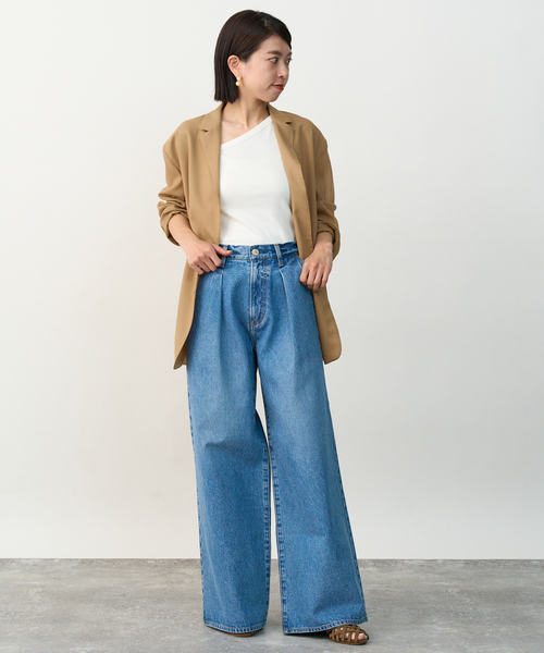 VERMEIL par iena(ヴェルメイユパーイエナ)の「シアーウールボイルテーラードジャケット(テーラードジャケット・レディース・ブラック/ベージュ・FREE)」の22枚目の写真