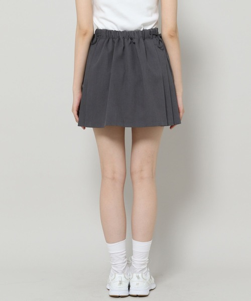3.3 Field Trip （3.3フィールドトリップ）の「3.3 Field Trip／サイドプリーツ ミニスカート（裏地付き） 2105744（スカート・レディース・チャコール/ブラック・FREE）」の16枚目の写真