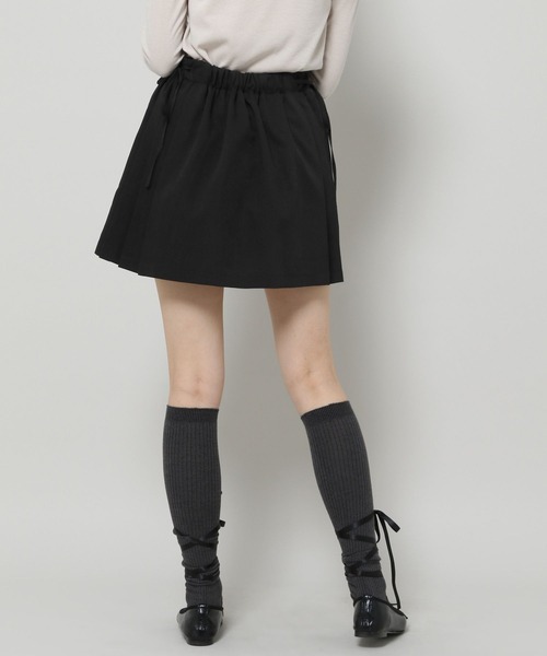 3.3 Field Trip （3.3フィールドトリップ）の「3.3 Field Trip／サイドプリーツ ミニスカート（裏地付き） 2105744（スカート・レディース・チャコール/ブラック・FREE）」の12枚目の写真