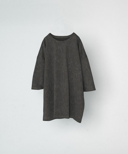 selle glant(セレグランテ)の「PIGMET LIKE REVERSIBLE T/ピグメントライクリバーシブルTシャツ(Tシャツ/カットソー・メンズ・チャコールグレー/ブラック/アイボリー・MEDIUM/LARGE)」の20枚目の写真