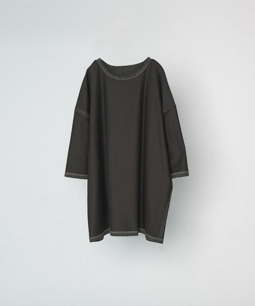 selle glant(セレグランテ)の「PIGMET LIKE REVERSIBLE T/ピグメントライクリバーシブルTシャツ(Tシャツ/カットソー・メンズ・チャコールグレー/ブラック/アイボリー・MEDIUM/LARGE)」の12枚目の写真