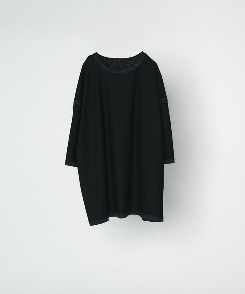 selle glant(セレグランテ)の「PIGMET LIKE REVERSIBLE T/ピグメントライクリバーシブルTシャツ(Tシャツ/カットソー・メンズ・チャコールグレー/ブラック/アイボリー・MEDIUM/LARGE)」の10枚目の写真