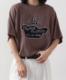 a lit r（ア リトル）の「a lit r 刺繍ＴＥＥ（Tシャツ/カットソー・メンズ）」