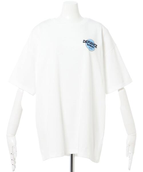 INGNI（イング）の「BackサークルロゴチュニックTシャツ（Tシャツ/カットソー・レディース・オフホワイト/オートミール/スミクロ・M）」の7枚目の写真