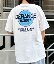 BackサークルロゴチュニックTシャツ