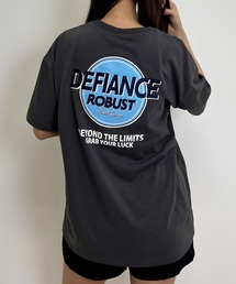 BackサークルロゴチュニックTシャツ