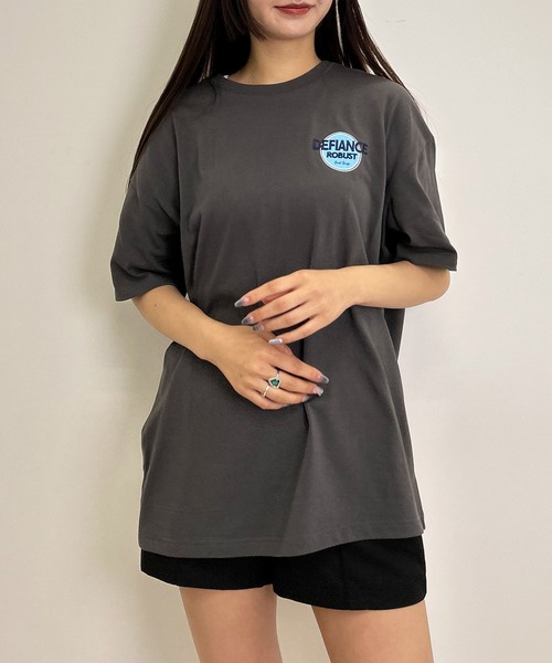 INGNI（イング）の「BackサークルロゴチュニックTシャツ（Tシャツ/カットソー・レディース・オフホワイト/オートミール/スミクロ・M）」の16枚目の写真