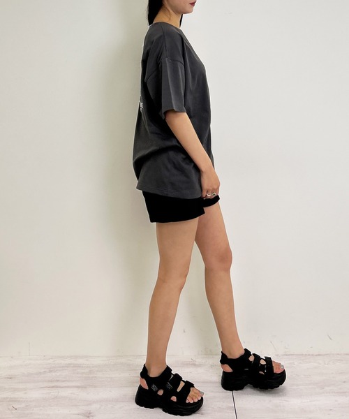 INGNI（イング）の「BackサークルロゴチュニックTシャツ（Tシャツ/カットソー・レディース・オフホワイト/オートミール/スミクロ・M）」の18枚目の写真