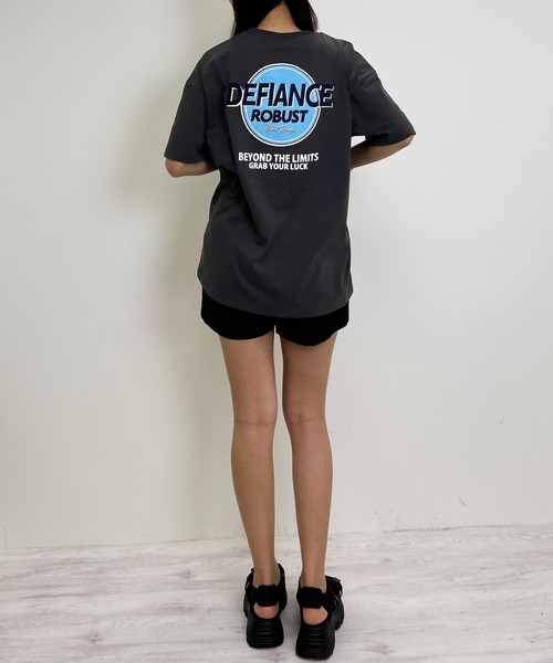 INGNI（イング）の「BackサークルロゴチュニックTシャツ（Tシャツ/カットソー・レディース・オフホワイト/オートミール/スミクロ・M）」の19枚目の写真