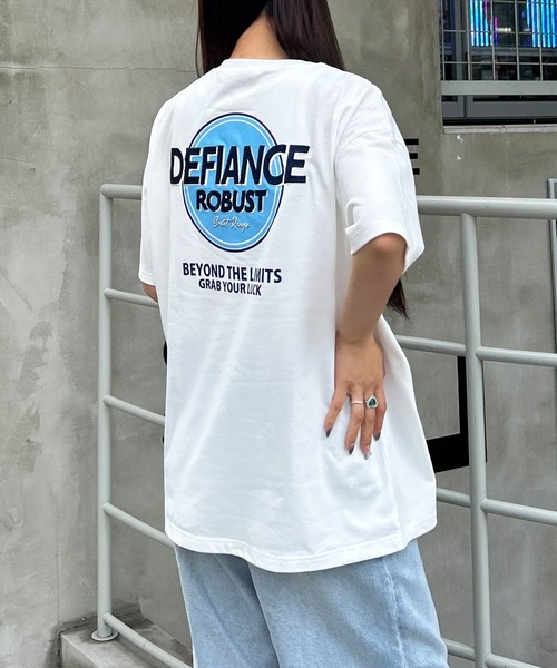 INGNI（イング）の「BackサークルロゴチュニックTシャツ（Tシャツ/カットソー・レディース・オフホワイト/オートミール/スミクロ・M）」の9枚目の写真