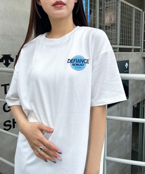 INGNI（イング）の「BackサークルロゴチュニックTシャツ（Tシャツ/カットソー・レディース・オフホワイト/オートミール/スミクロ・M）」の14枚目の写真