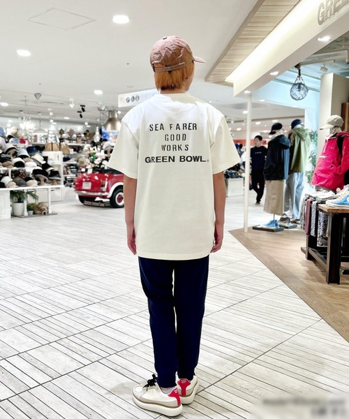 【日本製】グリーンボウル 【GREEN BOWL】Organic CottonT-shirts (E柄 SERVICE）（Tシャツ/カットソー）｜GREEN BOWL（グリーンボウル）