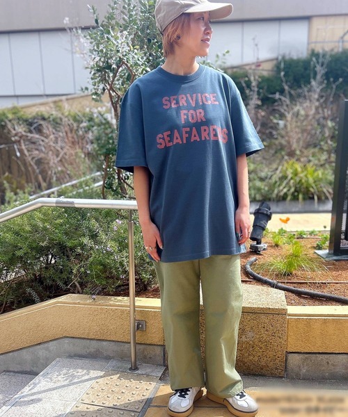 【日本製】グリーンボウル 【GREEN BOWL】Organic CottonT-shirts (E柄 SERVICE）（Tシャツ/カットソー）｜GREEN BOWL（グリーンボウル）