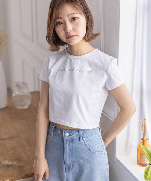 PICONE ピッコーネ 38 トップス Tシャツ 白 ラインストーン スタジオピッコーネ トップス - 30代・40代・50代・60代の婦人服