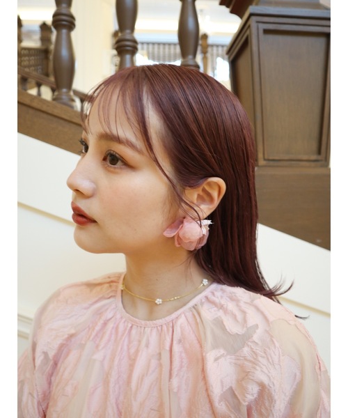 JUMELLE（ジュメロ）の「【結婚式/オケージョン】sheer petal pierce（ピアス（両耳用）・レディース・ピンク/ホワイト・FREE）」の9枚目の写真