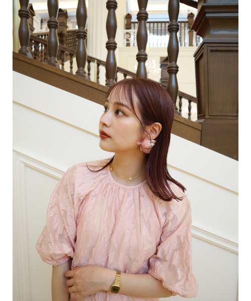 JUMELLE（ジュメロ）の「【結婚式/オケージョン】sheer petal pierce（ピアス（両耳用）・レディース・ピンク/ホワイト・FREE）」の11枚目の写真