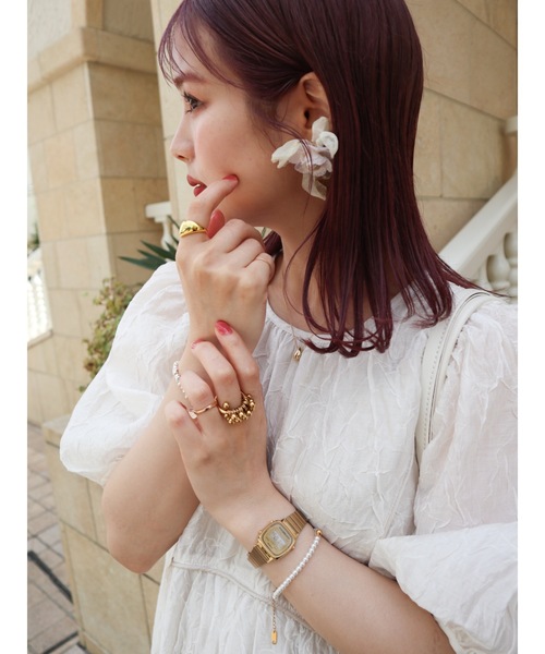 JUMELLE（ジュメロ）の「【結婚式/オケージョン】sheer petal pierce（ピアス（両耳用）・レディース・ピンク/ホワイト・FREE）」の17枚目の写真