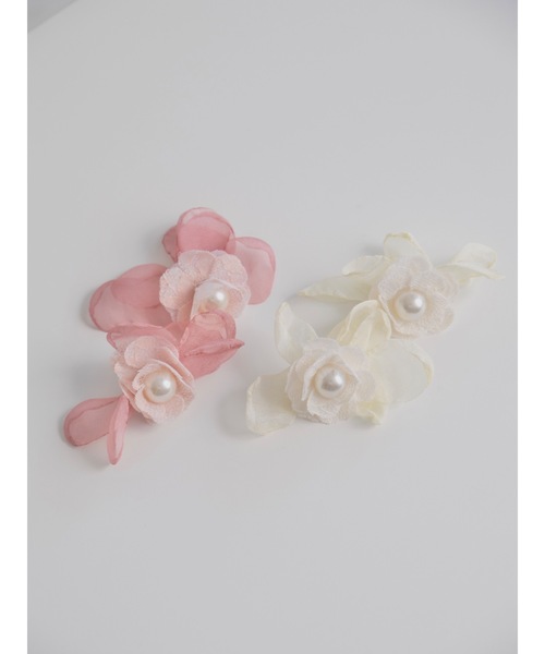 JUMELLE（ジュメロ）の「【結婚式/オケージョン】sheer petal pierce（ピアス（両耳用）・レディース・ピンク/ホワイト・FREE）」の19枚目の写真