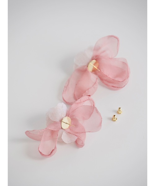 JUMELLE（ジュメロ）の「【結婚式/オケージョン】sheer petal pierce（ピアス（両耳用）・レディース・ピンク/ホワイト・FREE）」の20枚目の写真