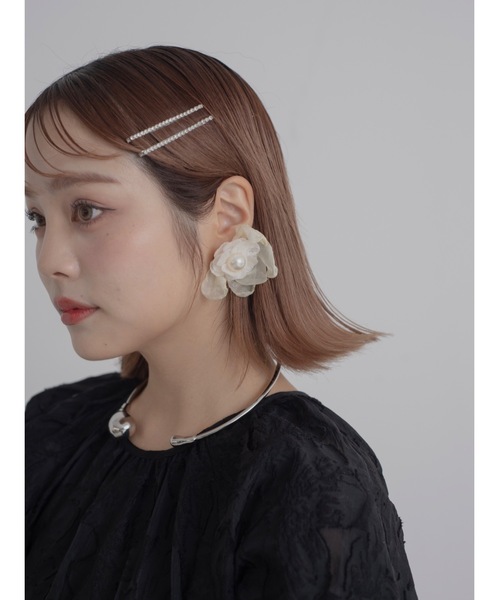 JUMELLE（ジュメロ）の「【結婚式/オケージョン】sheer petal pierce（ピアス（両耳用）・レディース・ピンク/ホワイト・FREE）」の21枚目の写真