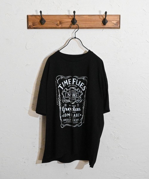 Anytime Songs(エニータイムソングス)の「16/TC 天竺プリントTシャツ(ダイス、ジャックダニエル、看板係)(Tシャツ/カットソー・メンズ・グレー系その他/チャコール/ホワイト系その他2/ブラック系その他2/グレー系その他2/ブラック/ホワイト/ホワイト系その他/ブラック系その他・LARGE/X-LARGE/MEDIUM)」の5枚目の写真