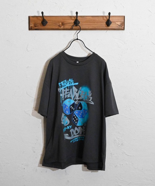 Anytime Songs(エニータイムソングス)の「16/TC 天竺プリントTシャツ(ダイス、ジャックダニエル、看板係)(Tシャツ/カットソー・メンズ・グレー系その他/チャコール/ホワイト系その他2/ブラック系その他2/グレー系その他2/ブラック/ホワイト/ホワイト系その他/ブラック系その他・LARGE/X-LARGE/MEDIUM)」の8枚目の写真