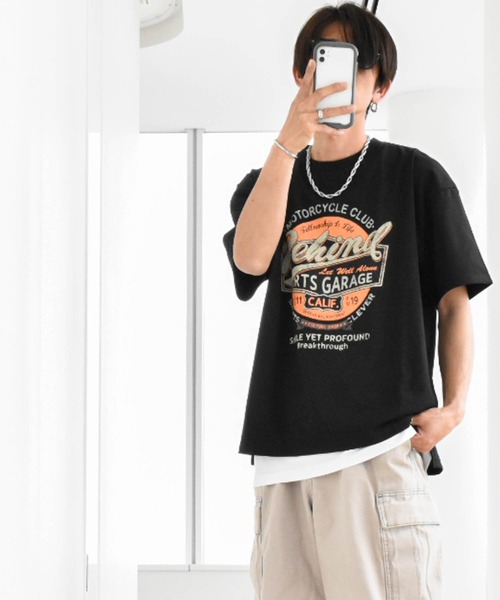 Anytime Songs(エニータイムソングス)の「16/TC 天竺プリントTシャツ(ダイス、ジャックダニエル、看板係)(Tシャツ/カットソー・メンズ・グレー系その他/チャコール/ホワイト系その他2/ブラック系その他2/グレー系その他2/ブラック/ホワイト/ホワイト系その他/ブラック系その他・LARGE/X-LARGE/MEDIUM)」の6枚目の写真