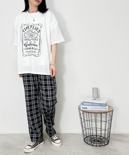 Anytime Songs(エニータイムソングス)の「16/TC 天竺プリントTシャツ(ダイス、ジャックダニエル、看板係)(Tシャツ/カットソー・メンズ・グレー系その他/チャコール/ホワイト系その他2/ブラック系その他2/グレー系その他2/ブラック/ホワイト/ホワイト系その他/ブラック系その他・LARGE/X-LARGE/MEDIUM)」の14枚目の写真
