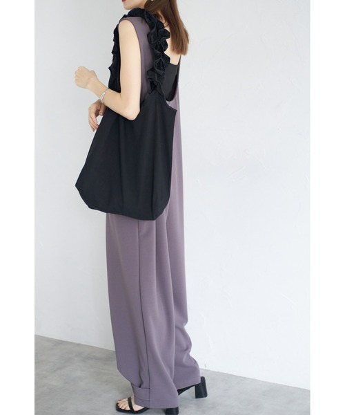 &. NOSTALGIA（アンドドットノスタルジア）の「【ZOZO限定】フリルトートバッグ（トートバッグ・レディース・ピンク/キナリ/ブラック・FREE）」の12枚目の写真